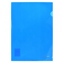 Папка-уголок (плотная) 180мкр синяя PU7018B inФОРМАТ
