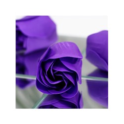 Мыльные розочки, фиолетовые, набор 9 шт.