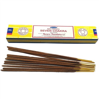 SATYA Ароматические палочки Seven Chakra 15 г х 12 уп.