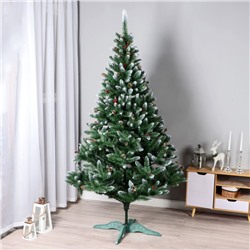 Искусственная ёлка с шишками «Кармен», 220 см, d нижнего яруса 130 см, ПВХ ветки отгибаются