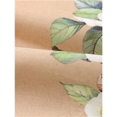 Дорожка на стол Этель Camellia 40×146 см, 100% хлопок, саржа 190 г/м², бежевая