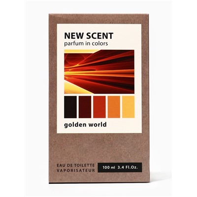 Туалетная вода мужская New Scent Golden World, 100 мл