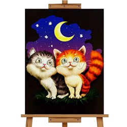 Набор для рисования "Картина по номерам 30х20 см. Котятки"