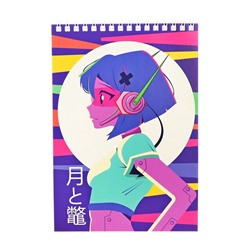 Набор блокнотов А5, 40 листов на гребне "MIX-12", обложка мелованный картон, блок офсет