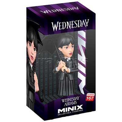 Коллекционная фигурка "Wednesday" - "Уэнсдей", Уэнсдей с зонтиком, 12 см,