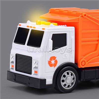 Машина "Мусоровоз" 1:32 (свет, звук) в коробке