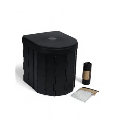 Туалет складной туристический Maclay, в комплекте 15 мешков, 12 пакетов абсорбента