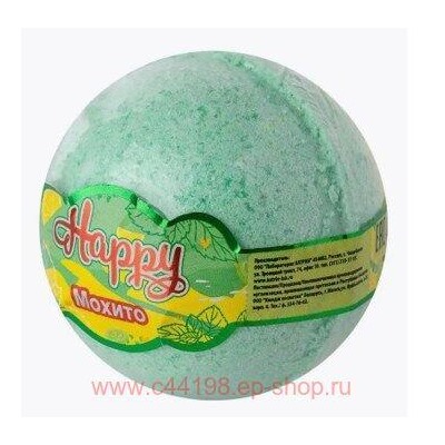 Лаборатория Катрин Бурлящий шар Happy Мохито 120гр