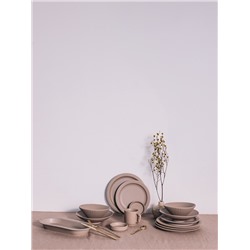 Блюдо Magistro Jarwah Lausanne, 32×15.5 см, фарфор, бежевое