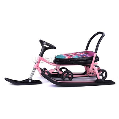 Игрушка Снегокат детский 111 "Mobile" с Т-образным толкателем и колесной базой (Киса)