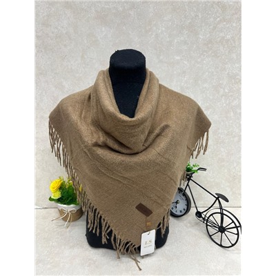 Платок  из кашемира и шерсти, цвет бежевый