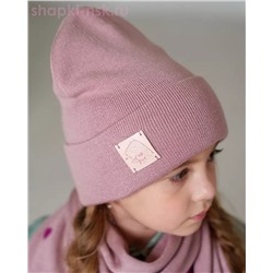 Q 187 D 187 Комплект для девочки (колпак+шарф) (52-54)