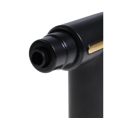 Массажёр для тела LEM-02, вибрационный, 4 насадки, 6 режимов, 1800-3200 об/мин, чёрный