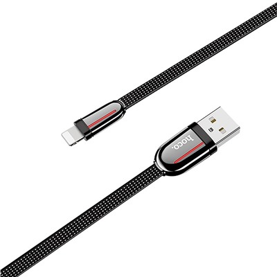 Кабель USB - Apple lightning Hoco U74 12W 120см 2,4A  (black)
