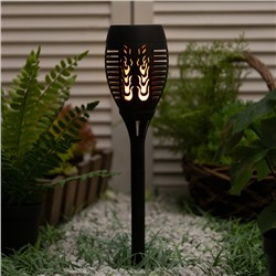 Светильник на солнечной бат. «СТАРТ», «Маори» 9.5×50 см, IP44, 36 LED, эфф. огня, свечение тёплое белое