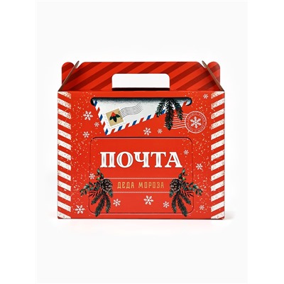 УЦЕНКА Коробка подарочная новогодняя складная «Почта Деда Мороза», 33.5×25.5×7.5 см
