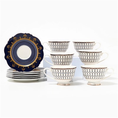 УЦЕНКА Сервиз фарфоровый чайный, 12 предметов