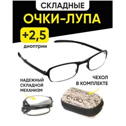 Очки складные для чтения ( +2,5)