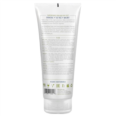 Petal Fresh, скраб для ног, уголь, чайное дерево и грецкий орех, 200 мл (7 жидк. унций)