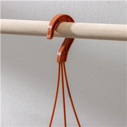 Кашпо уличное для цветов Альтернатива «Мирабель», 2.5 л, подвесное, с прикорневым поливом, пластик, коричневое