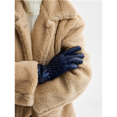 Перчатки женские, безразмерные, без утеплителя, цвет синий