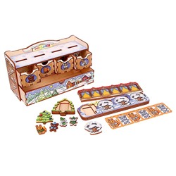 Игровой набор «Сортер - комодик. Новый год», 32 фишки