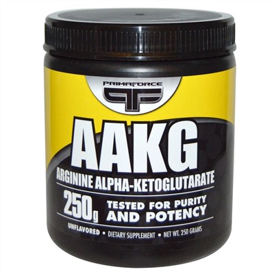 Primaforce, AAKG, аргинина альфа-кетоглутарат, без вкуса, 250 г