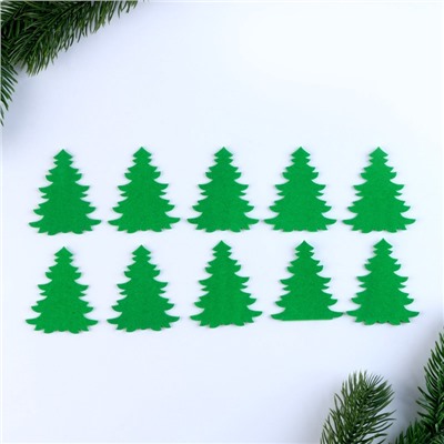 Новогодний декор «Ёлочки», набор 10 шт.