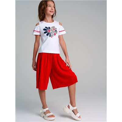 Фуфайка трикотажная для девочек (футболка)