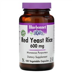 Bluebonnet Nutrition, Red Yeast Rice, 600 mg, 120 Vegetable Capsules