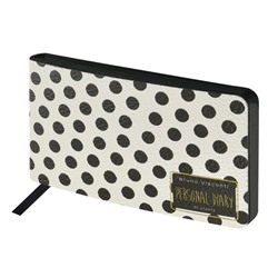 Еженедельник недатированный А6 160 стр. ЛАЙТ "BLACK&WHITE. Горошек" 3-741/02 Bruno Visconti