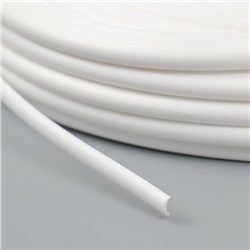 Ротанг искусственный гладкий 7 мм 100 м полутрубка (белый)