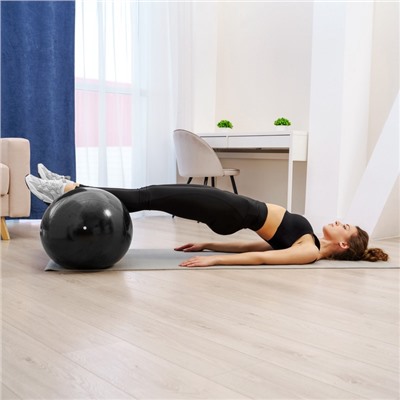 Фитбол овальный ONLYTOP, 900 г, цвета МИКС