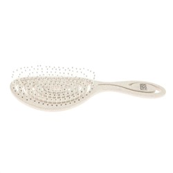 Dewal Beauty Щетка для волос продувная с нейлоновым штифтом / Eco-Friendly, улитка, бежевый 20660