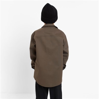 Рубашка джинсовая детская KAFTAN, размер 28 (86-92 см), хаки