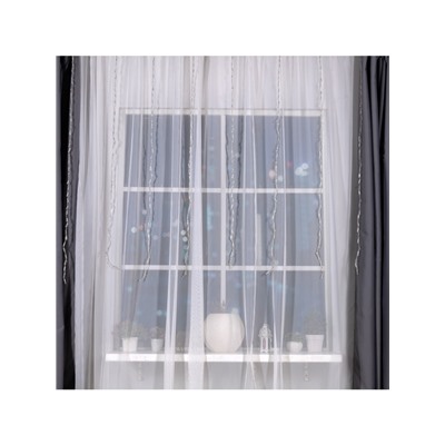 Гирлянда «Водопад» 2×1.5 м, IP20, прозрачная нить, 400 LED, свечение жёлтое, 8 режимов, 220 В