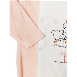 1629 Комбинезон+шапочка велюр