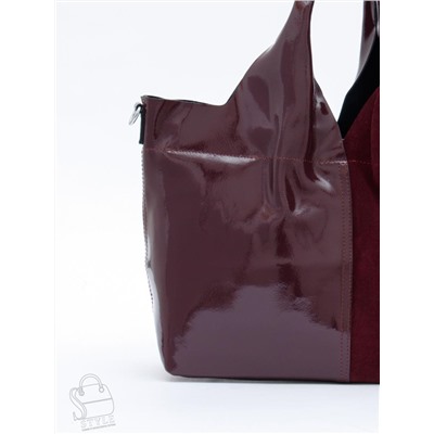 Сумка женская кожаная 98184-3MSS wine red Velina Fabbiano-Safenta в Новосибирске