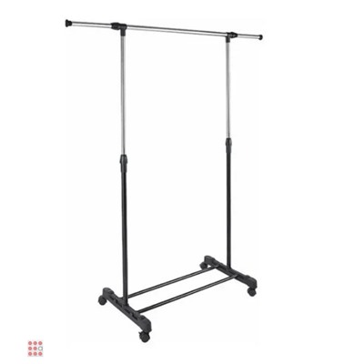 Вешалка напольная на колесах Single Bar Rack