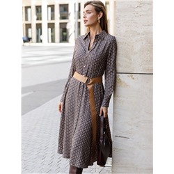 Платье на запАх из вискозы с принтом