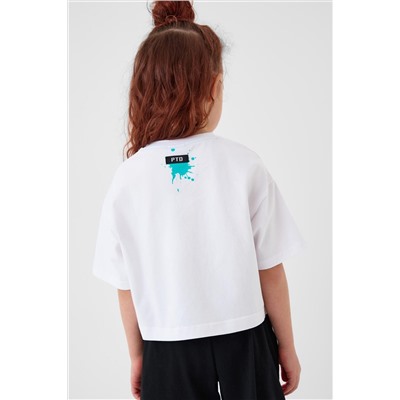 Фуфайка трикотажная для девочек (футболка) PLAYTODAY, 1240320