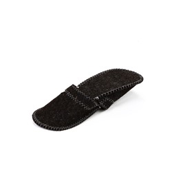 Тапочки для бани, шерсть 100%, серые, «Добропаровъ»