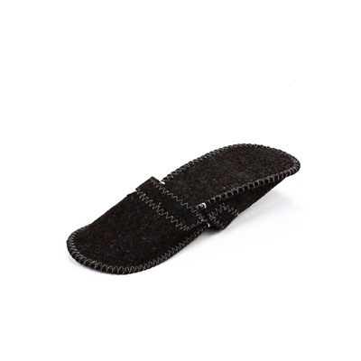 Тапочки для бани, шерсть 100%, серые, «Добропаровъ»