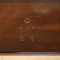 Контейнер для хранения без крышки OPTIMA, 10.6 л, 16.8×30.5×24.2 см, коричневый