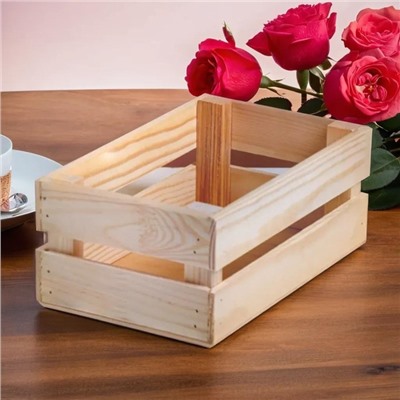 Подарочный ящик «Двушка», 24.5×13.5×9 см, деревянный