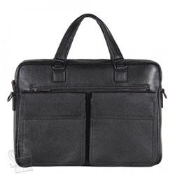 Портфель мужской кожаный 8212-8QH black Heanbag