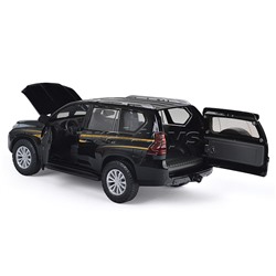 Машина металл Toyota Land Cruiser Prado, 20 см, (свет-звук, двери, капот) в коробке