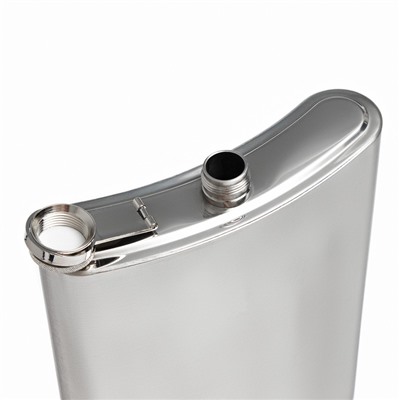Фляжка Мастер К «Гигант», 1.92 л, подарочная, 64 oz, нержавеющая сталь, серебристая