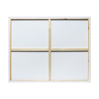 Холст на подрамнике, хлопок 100%, 1.6×80×100 см, акриловый грунт, среднезернистый, 380 г/м²