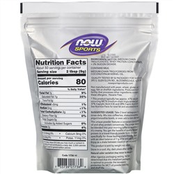 Now Foods, Sports, MCT Powder with Whey Protein, Unflavored, 1 lb (454 g)